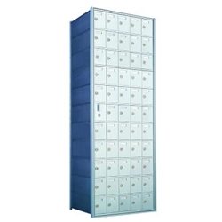 54 Tenant Doors with 1 Master Door - 1600 Series Front Loading, Recess-Mounted Private Delivery Mailboxes - Model 1600115A