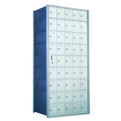 9 Doors High x 5 Doors Wide - Custom 1600 Series Front Loading, Recess-Mounted Private Delivery Mailboxes - Model 160095-SP
