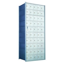 10 Doors High x 5 Doors Wide - Custom 1600 Series Front Loading, Recess-Mounted Private Delivery Mailboxes - Model 1600105-SP