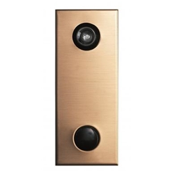 Mechanical Door Chime - Bronze - with Wide Angle Viewer or Optional UL (Fire Rated) Viewer - Model 685104-02